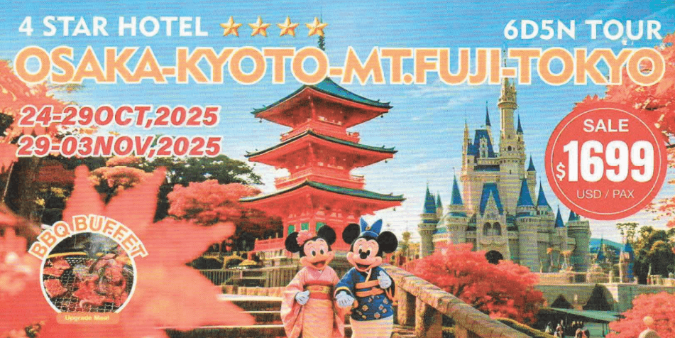 OSAKA-KYOTO-MT.FUJI-TOKYO